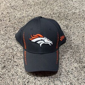 New Era Black Cap with Orange Denver Broncos Logo